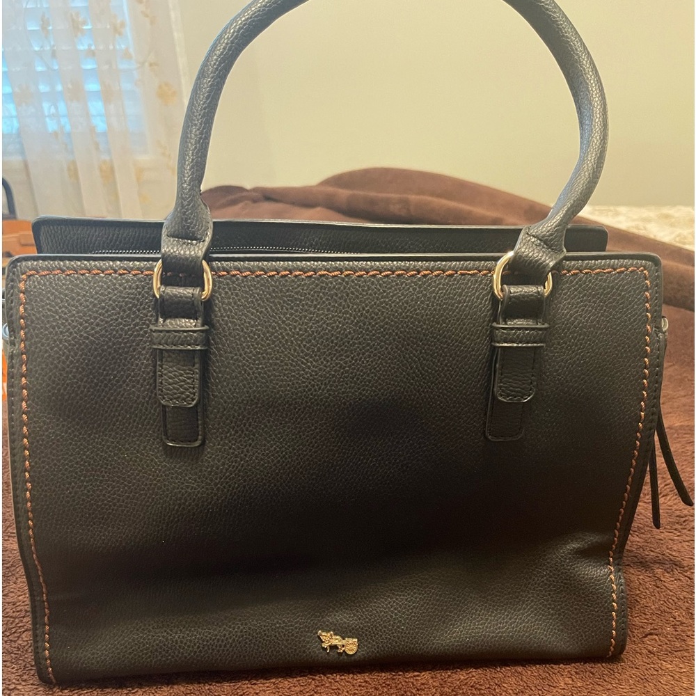 Matthew + Julian women’s black faux leather purse